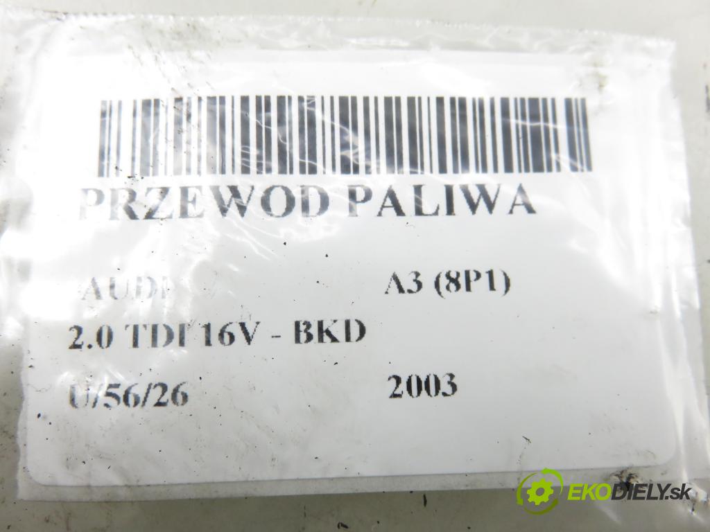 AUDI A3 (8P1) HB 2003 103,00 2.0 TDI PD 16V 140 1968,00 rúrka paliva 
