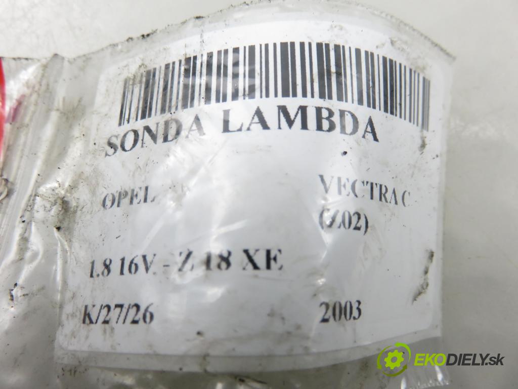 OPEL VECTRA C (Z02) SEDAN 2003 90,00 1.8 16V 122 - Z 18 XE 1796,00 sonda lambda 09202575 ; 5WK91701 (Lambda sonda)