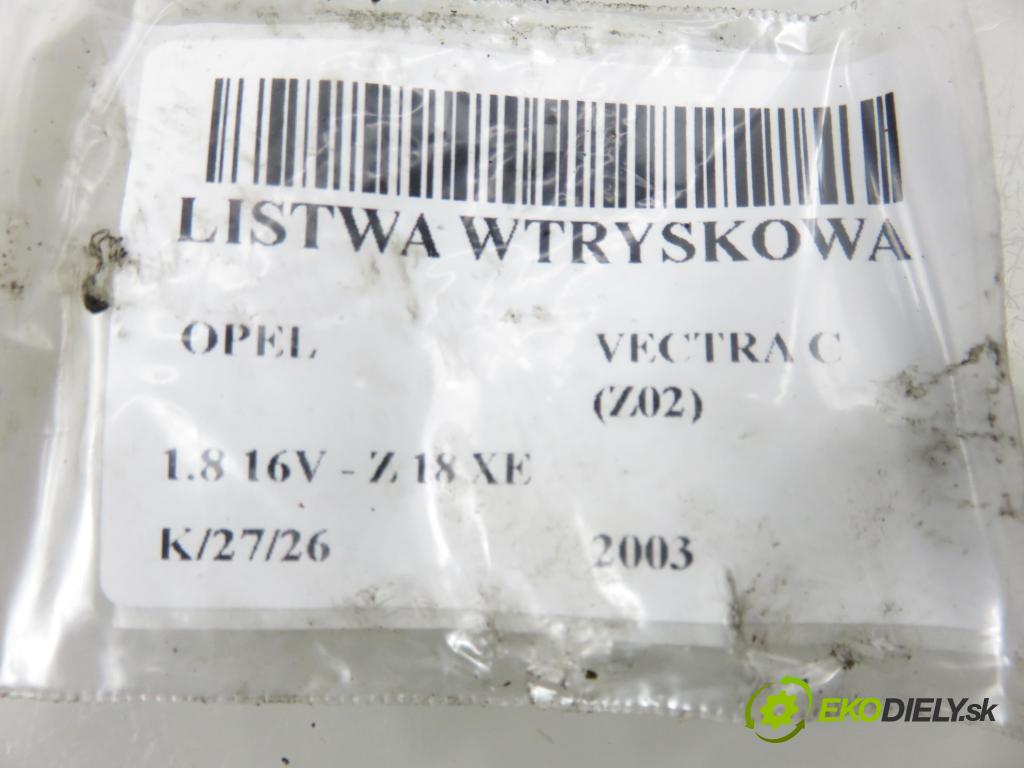 OPEL VECTRA C (Z02) SEDAN 2003 90,00 1.8 16V 122 - Z 18 XE 1796,00 Lišta vstrekovacia 5WK93151 ; 90536149 (Vstrekovacia lišta)
