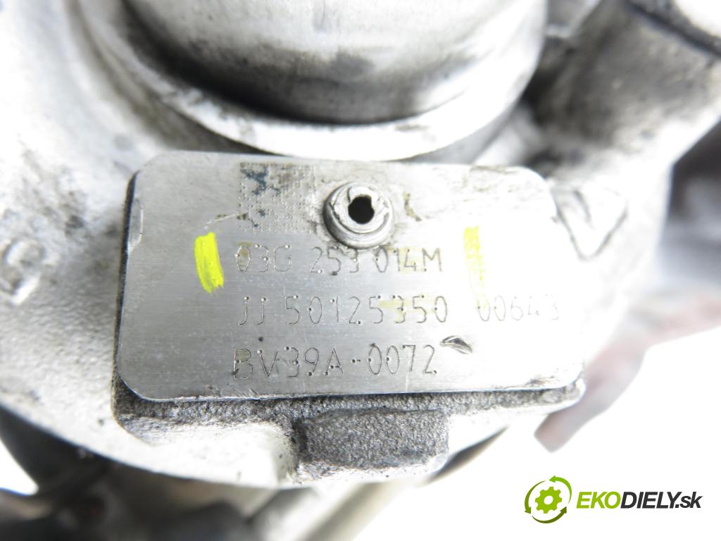 SEAT LEON (1P1) HB 2007 77,00 1.9 TDI - BLS 1896,00 RYCHLONABÍJEČKA: 03G253014M (Kompletní turbodmychadlo)