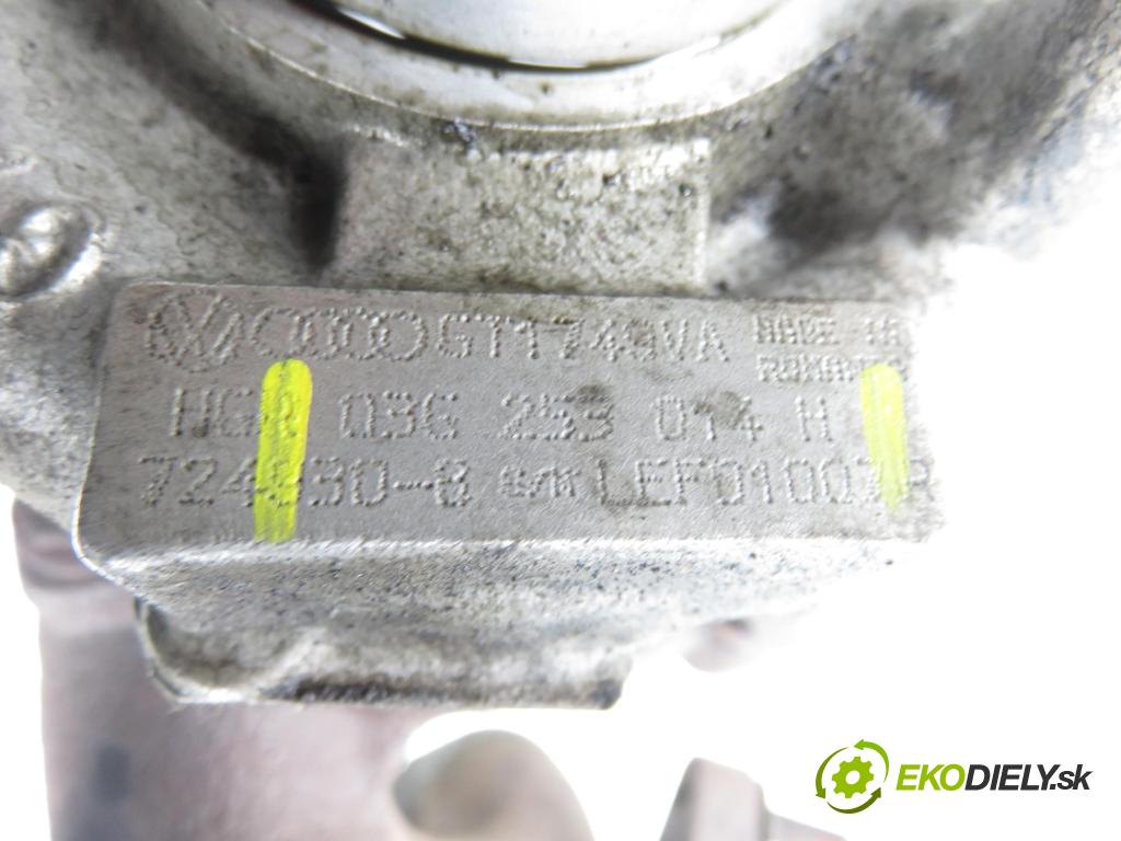 AUDI A3 (8P1) HB 2003 103,00 2.0 TDI PD 16V 140 1968,00 Turbodúchadlo 03G253014H (Turbodúchadlo (kompletné))