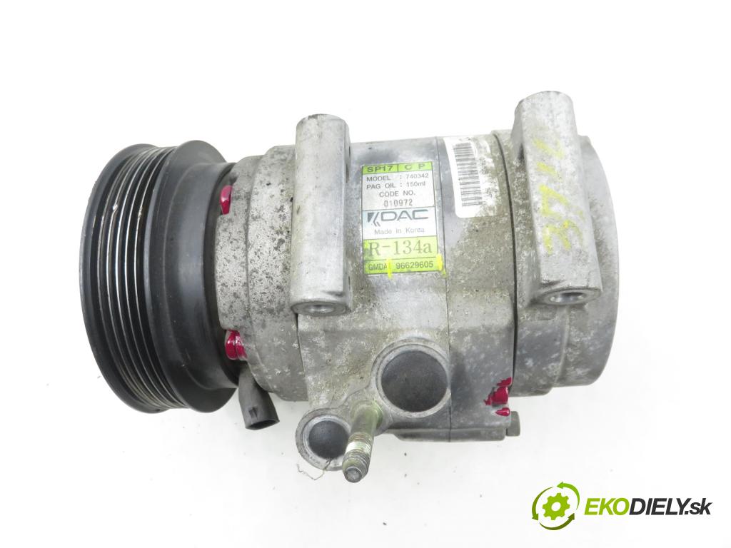 CHEVROLET CAPTIVA (C100, C140) SUV 2007 110,00 2.0 D 4WD 1991,00 KOMPRESOR: klimatizácie 96629605 (Kompresor klimatizácie)