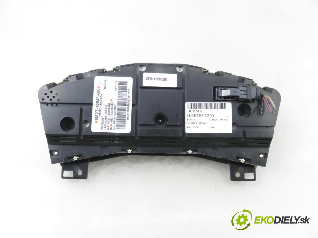 FORD S-MAX (WA6) MINIVAN 2006 103,00 2.0 TDCi - QXWA 1997,00 prístrojovka elektrický 6M2T10849GK ; 6M2T14C026BG