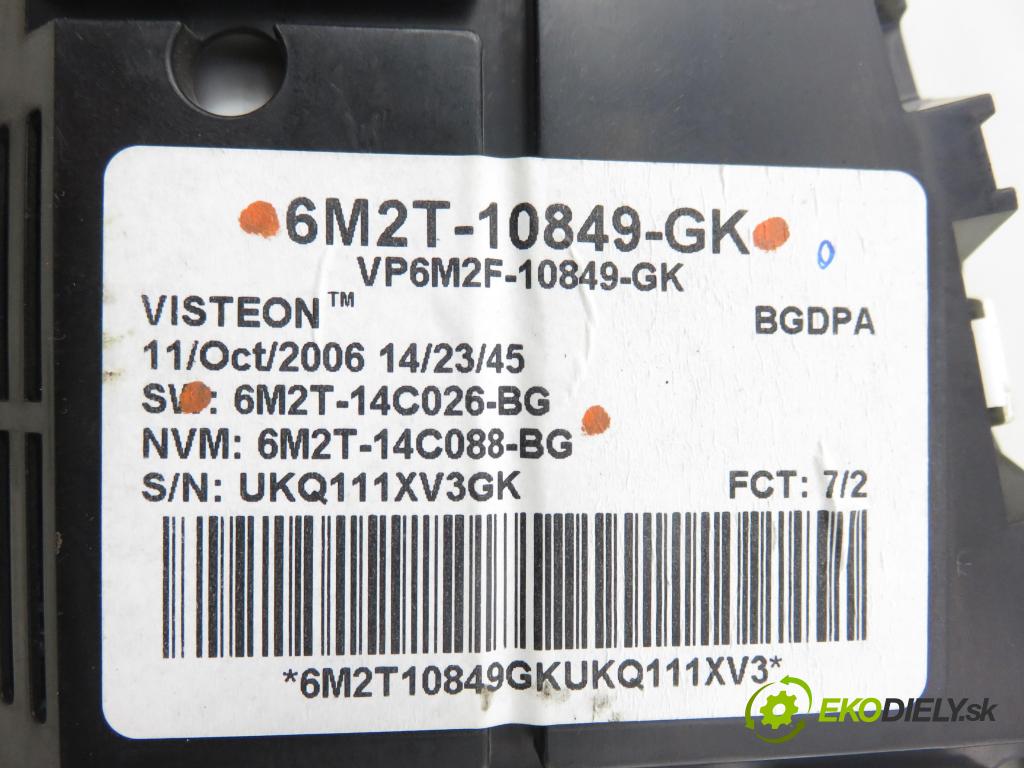 FORD S-MAX (WA6) MINIVAN 2006 103,00 2.0 TDCi - QXWA 1997,00 prístrojovka elektrický 6M2T10849GK ; 6M2T14C026BG
