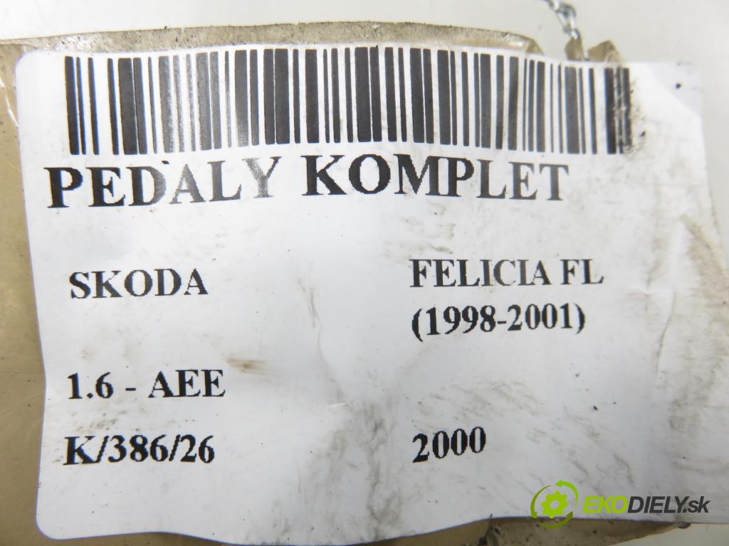 SKODA FELICIA II (6U1) HB 2000 55,00 1.6 MPI 75 - AEE 1598,00 PEDALY: 6U1721031