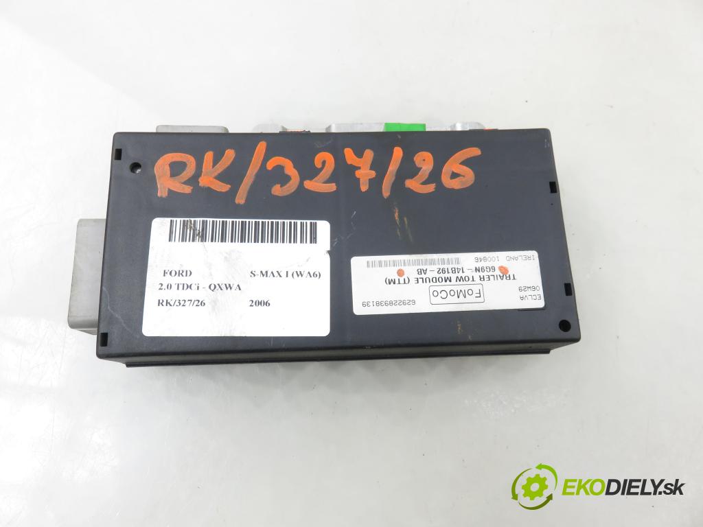 FORD S-MAX (WA6) MINIVAN 2006 103,00 2.0 TDCi - QXWA 1997,00 Riadiaca jednotka ťažného oka 6G9N14B192AB