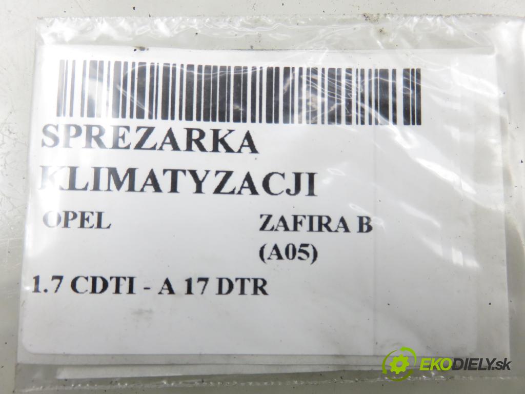 OPEL ZAFIRA B (A05) MINIVAN 2008 92,00 1.7 CDTI - A 17 DTR 1686,00 KOMPRESOR: klimatizácie 13286086 ; 401351739 (Kompresor klimatizácie)