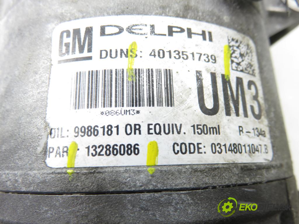 OPEL ZAFIRA B (A05) MINIVAN 2008 92,00 1.7 CDTI - A 17 DTR 1686,00 KOMPRESOR: klimatizácie 13286086 ; 401351739 (Kompresor klimatizácie)