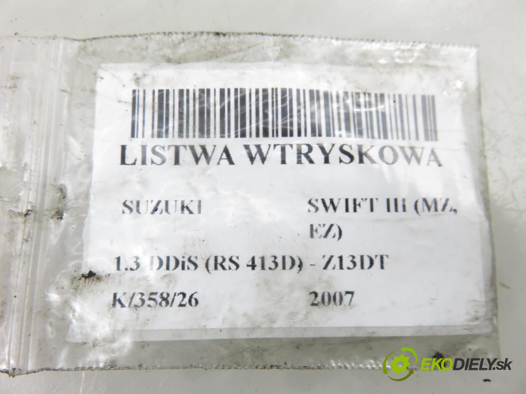SUZUKI SWIFT III (MZ, EZ) HB 2007 51,00 1.3 DDiS (RS 413D) 69 - Z13DT 1248,00 Lišta vstrekovacia 0281002584 ; 55210069 ; 0445214044 (Vstrekovacia lišta)
