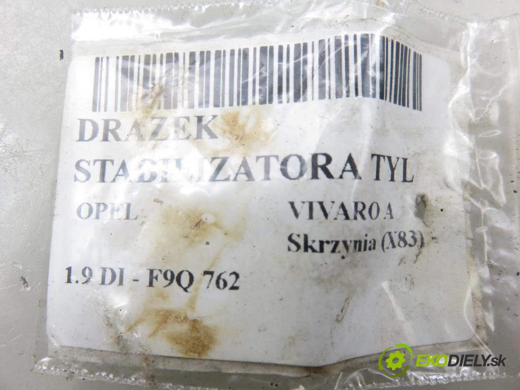 OPEL VIVARO A Skrzynia (X83) FURGON 2003 60,00 1.9 DI 80 - F9Q 762 1870,00 TYČ: stabilizátora zadné 