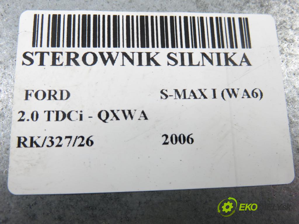 FORD S-MAX (WA6) MINIVAN 2006 103,00 2.0 TDCi - QXWA 1997,00 Riadiaca jednotka Motor 6G9112A650MH ; 5WS40416HT