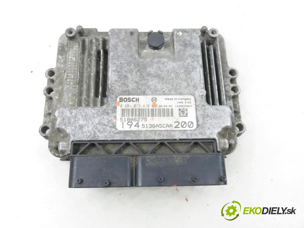 FIAT CROMA (194_) KOMBI 2008 147,00 2.4 D Multijet 200 - 939 A3.000 2387,00 řídící jednotka motora 0281013410 ; 51806275