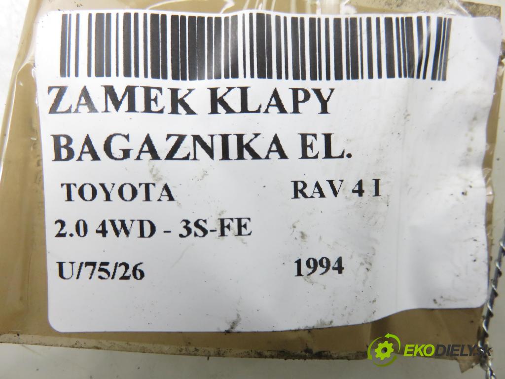 TOYOTA RAV 4 I (_A1_) SUV 1994 95,00 2.0 4WD - 3S-FE 1998,00 zámok dverí kufor EL. 