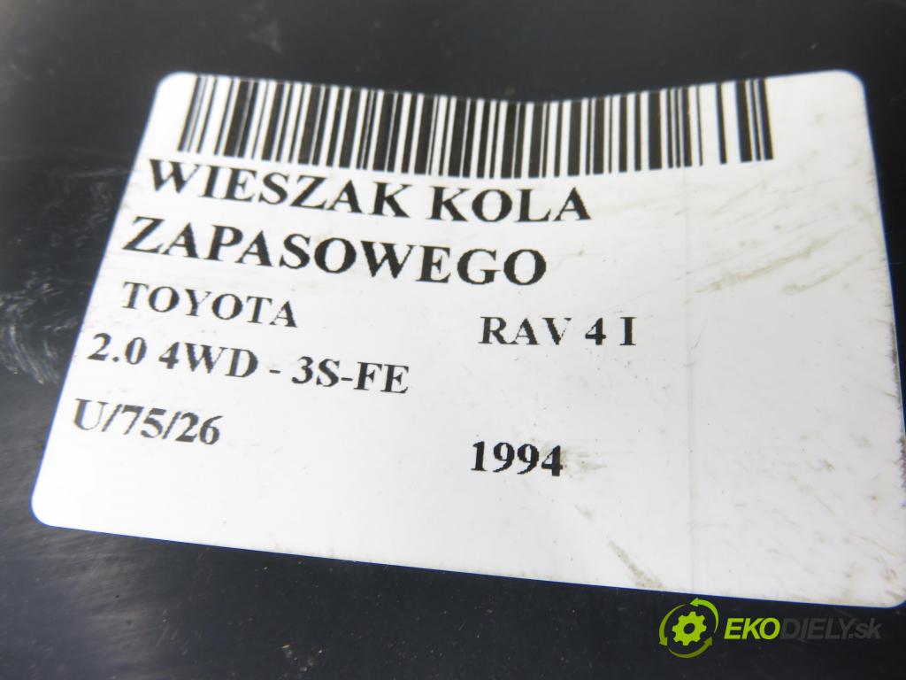 TOYOTA RAV 4 I (_A1_) SUV 1994 95,00 2.0 4WD - 3S-FE 1998,00 Vešiak: KOLA: ZÁLOHOVANIE: 