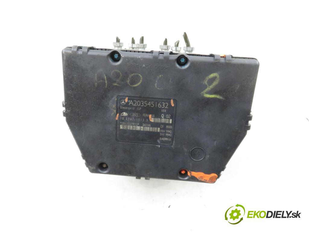 MERCEDES-BENZ KLASA C coupe (CL203) COUPE 2001 120,00 C 200 Kompressor (203.745) - M 111.955 1998,00 Pumpa ABS A2035451632 ; 10094715133 (Pumpa ABS)