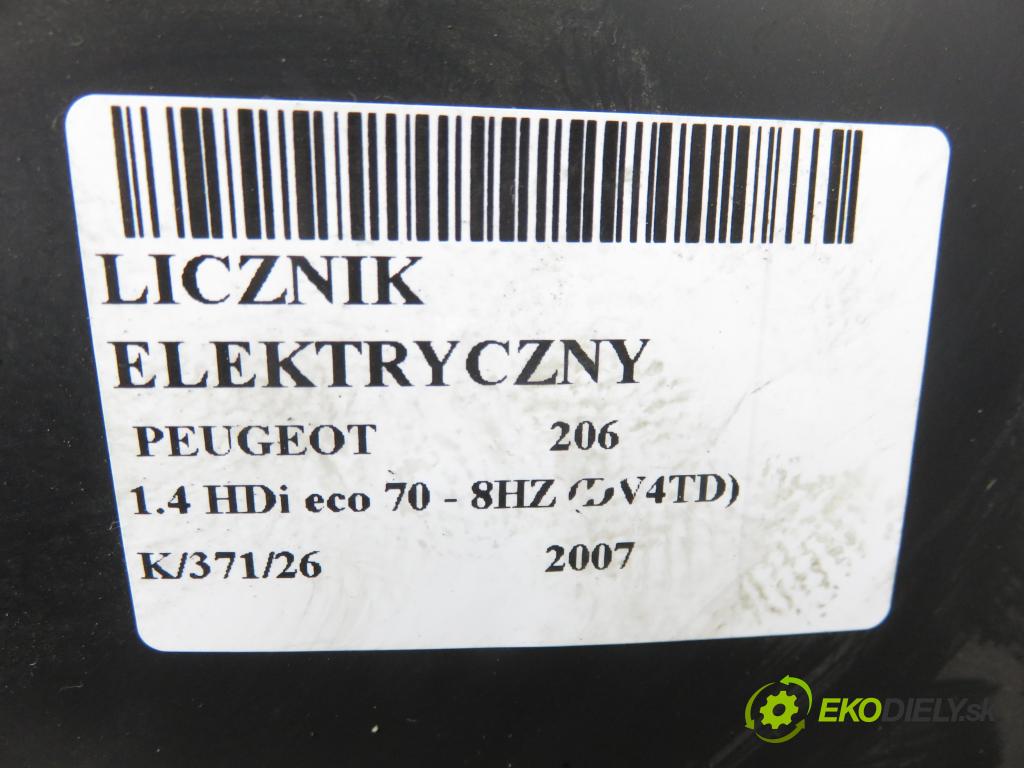 PEUGEOT 206 liftback (2A/C) HB 2007 50,00 1.4 HDi 8V 70 - 8HZ 1398,00 Prístrojovka elektrický 9659730780
