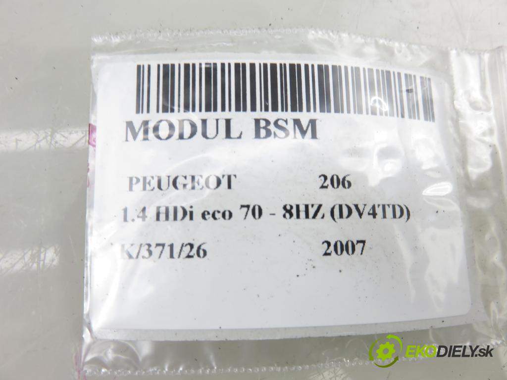 PEUGEOT 206 liftback (2A/C) HB 2007 50,00 1.4 HDi 8V 70 - 8HZ 1398,00 MODUL BSM U118470003L ; 9650618480