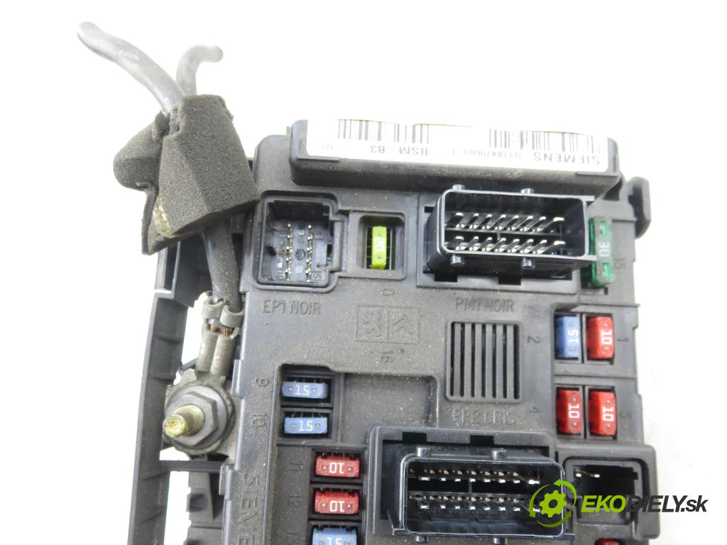 PEUGEOT 206 liftback (2A/C) HB 2007 50,00 1.4 HDi 8V 70 - 8HZ 1398,00 MODUL BSM U118470003L ; 9650618480