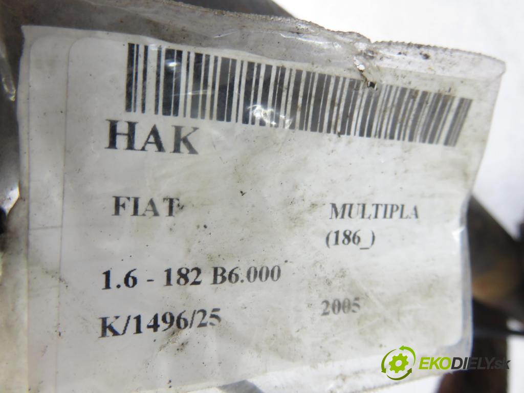 FIAT MULTIPLA (186_) MINIVAN 2005 0,00 1.6 - 182 B6.000 1596,00 Hák