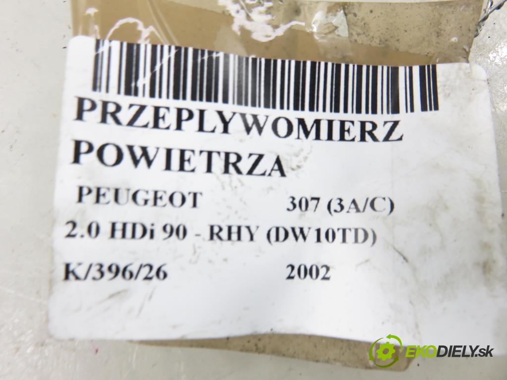 PEUGEOT 307 (3A/C) HB 2002 66,00 2.0 HDi 90 - RHY (DW10TD) 1997,00 váha vzduchu vzduchu 9629471080 ; 5WK9621