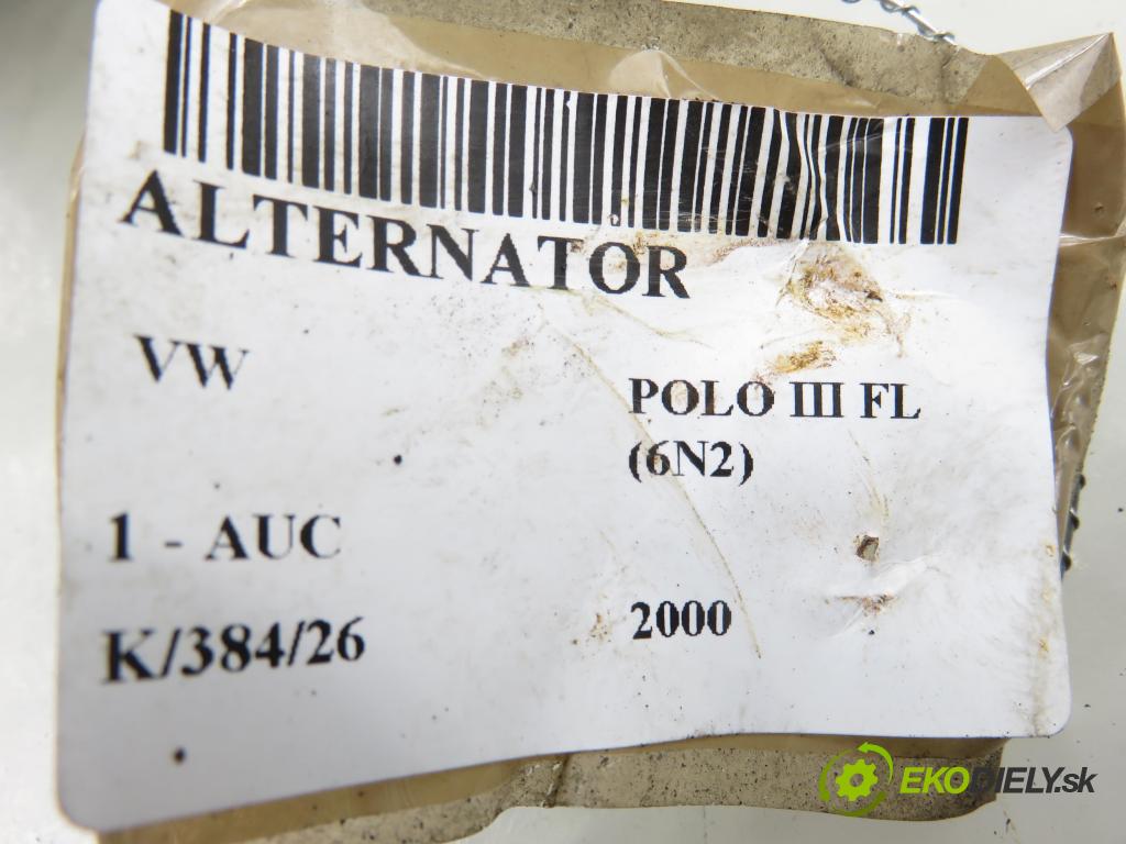 VW POLO (6N2) HB 2000 37,00 1.0 MPI 50 - AUC 999,00 Alternátor 037903025S ; SG8B018 (Alternátor)