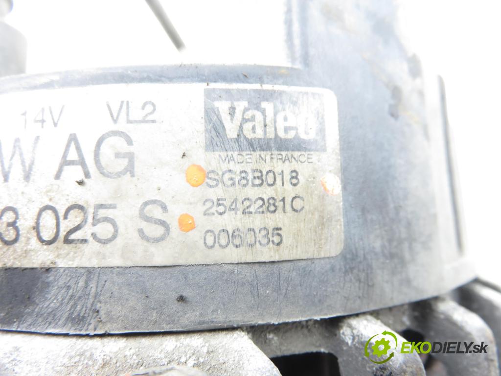 VW POLO (6N2) HB 2000 37,00 1.0 MPI 50 - AUC 999,00 Alternátor 037903025S ; SG8B018 (Alternátor)