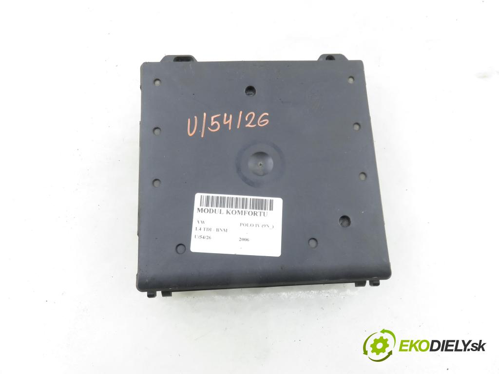 VW POLO (9N_) HB 2006 51,00 1.4 TDI - BNM 1422,00 MODUL komfortu 6Q1937049D ; 5WK48212D