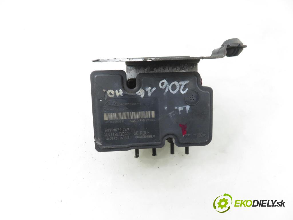 PEUGEOT 206 liftback (2A/C) HB 2007 50,00 1.4 HDi 8V 70 - 8HZ 1398,00 pumpa ABS 10097011283 ; 9659136980 ; 10020700684 (Pumpa ABS)