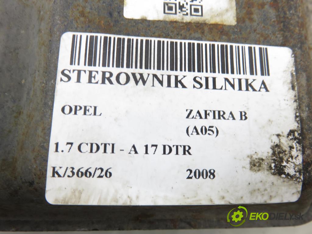 OPEL ZAFIRA B (A05) MINIVAN 2008 92,00 1.7 CDTI - A 17 DTR 1686,00 Riadiaca jednotka Motor 98053909 ; 8980539091 ; MB2758008171