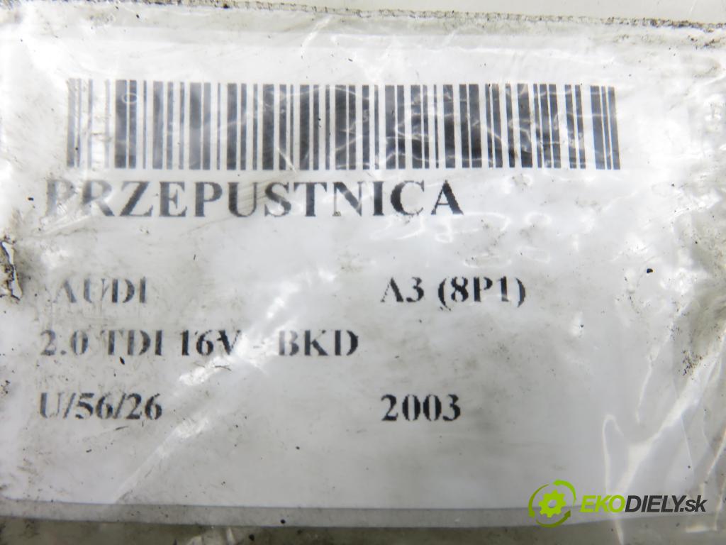 AUDI A3 (8P1) HB 2003 103,00 2.0 TDI PD 16V 140 1968,00 Škrtiaca klapka  (Škrtiaca klapka)