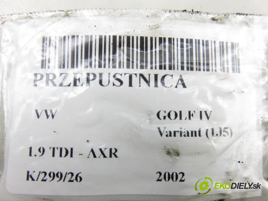 VW GOLF IV Variant (1J5) KOMBI 2002 74,00 1.9 TDI PD 101 - AXR 1896,00 Škrtiaca klapka 038128063G (Škrtiaca klapka)