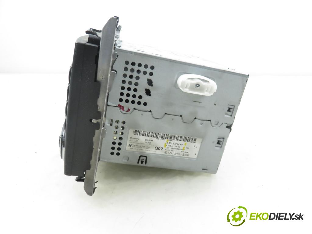 MERCEDES-BENZ KLASA C T-Model (S203) KOMBI 2005 90,00 C 200 CDI (203.207) 122 - OM 646.962 2148,00 RADIO CD 2038703489 ; 2038270062