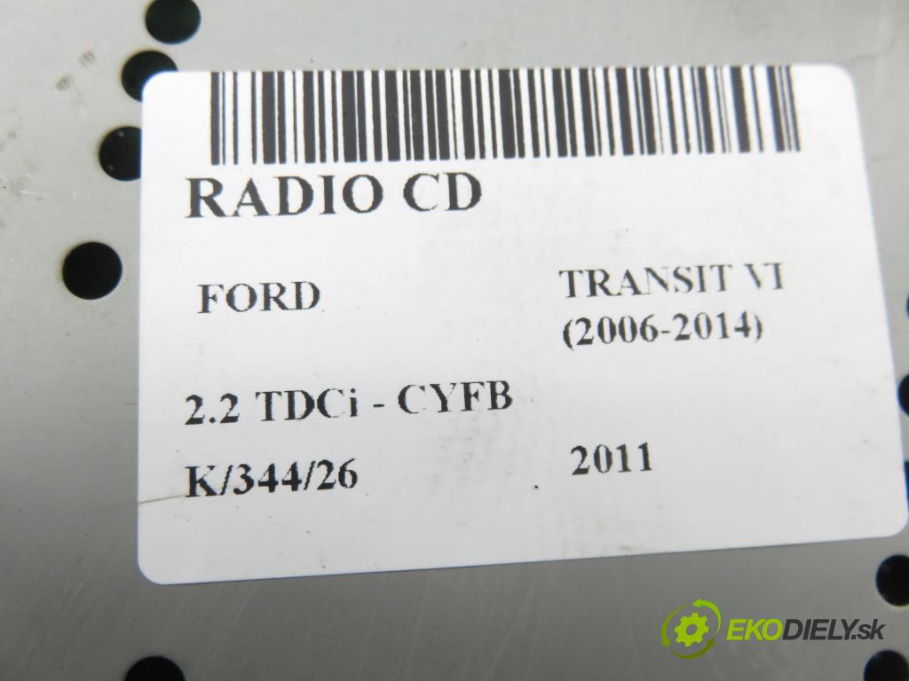 FORD TRANSIT Furgon (FA_ _) FURGON 2011 92,00 2.2 TDCi - CYFB 2198,00 RADIO CD 8C1T18C815AD