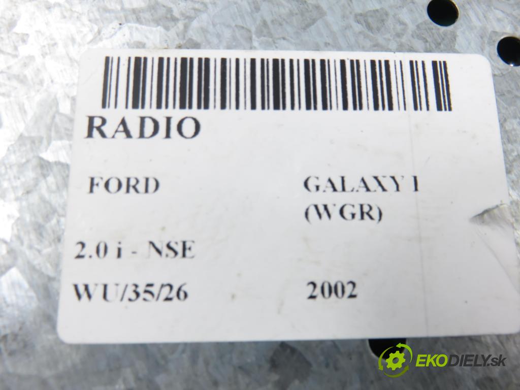FORD GALAXY (WGR) MINIVAN 2002 85,00 2.0 i DOHC 116 - NSE 1998,00 RADIO YM2118K876KC