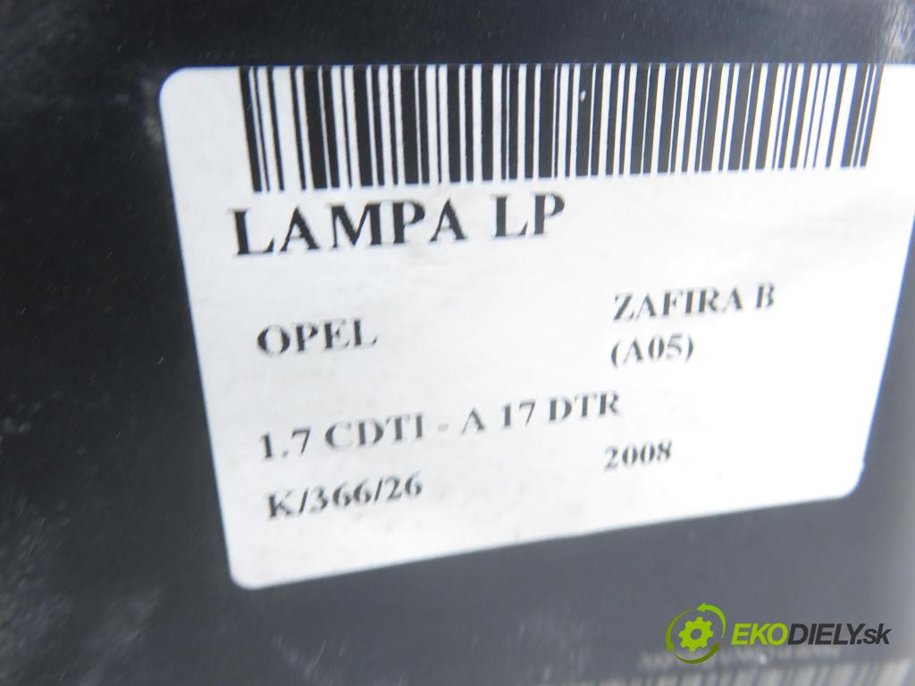 OPEL ZAFIRA B (A05) MINIVAN 2008 92,00 1.7 CDTI - A 17 DTR 1686,00 Svetlo LP 13252472 ; 13252472LH