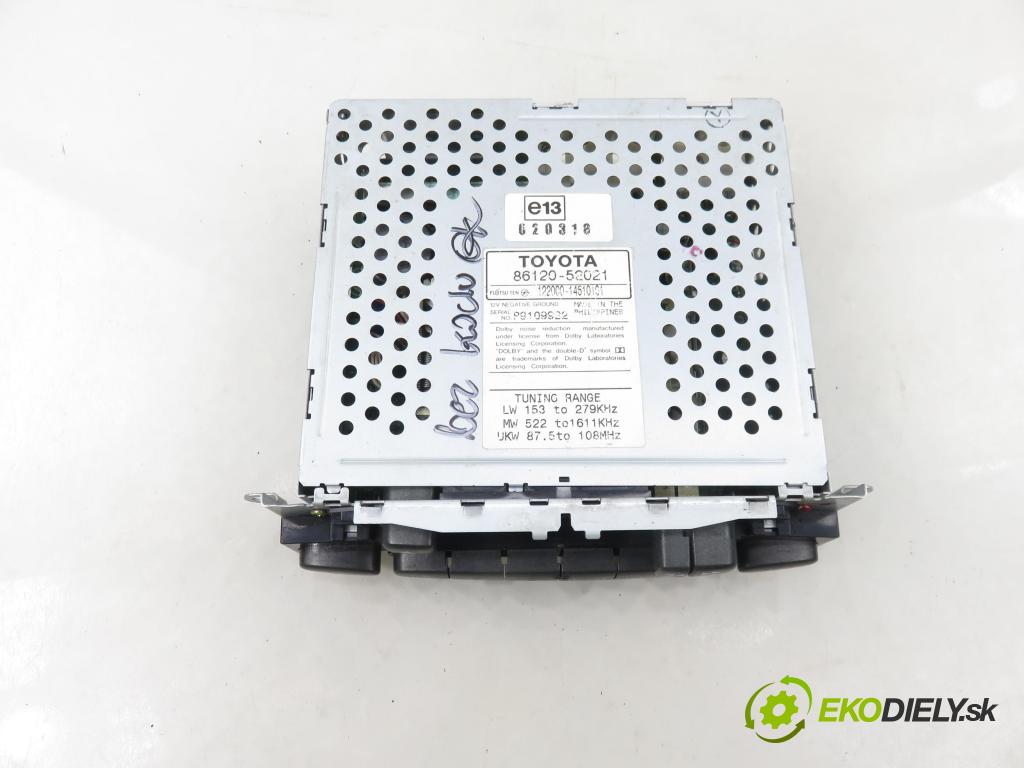 TOYOTA YARIS (_P1_) HB 2001 50,00 1.0 VVT- i 68 - 1SZ-FE 998,00 RADIO 8612052021