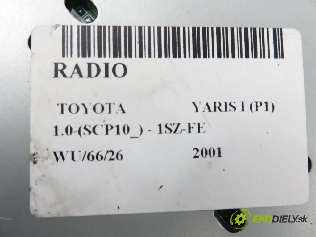 TOYOTA YARIS (_P1_) HB 2001 50,00 1.0 VVT- i 68 - 1SZ-FE 998,00 RADIO 8612052021