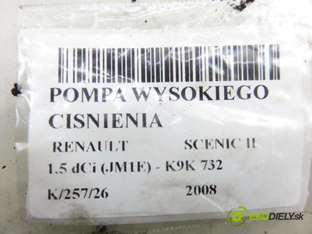 RENAULT SCENIC II (JM0/1_) MINIVAN 2008 78,00 1.5 dCi 106 - K9K 732 1461,00 Pumpa vysokého tlaku