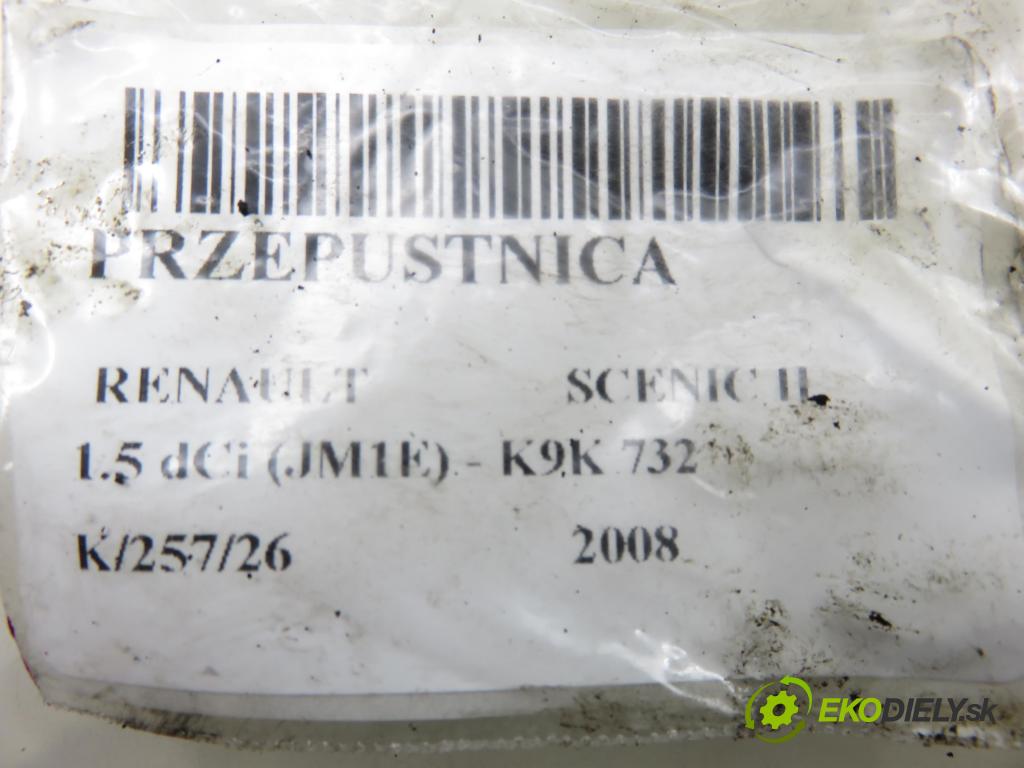 RENAULT SCENIC II (JM0/1_) MINIVAN 2008 78,00 1.5 dCi 106 - K9K 732 1461,00 Škrtiaca klapka 8200302798 ; 8200302798F (Škrtiaca klapka)