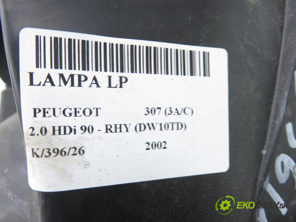 PEUGEOT 307 (3A/C) HB 2002 66,00 2.0 HDi 90 - RHY (DW10TD) 1997,00 světlo LP