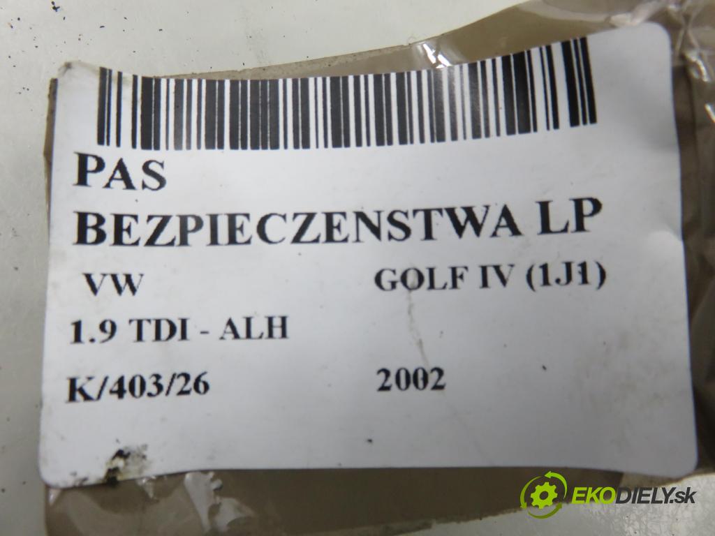 VW GOLF IV (1J1) HB 2002 66,00 1.9 TDI 90 - ALH 1896,00 Držiak bezpečnostný LP 1J4857705AA