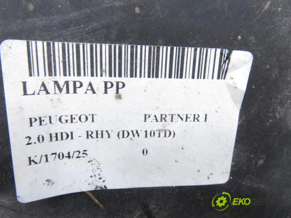 PEUGEOT PARTNER Combispace (5F) KOMBIVAN 2004 66,00 2.0 HDI - RHY (DW10TD) 1997,00 Svetlo PP