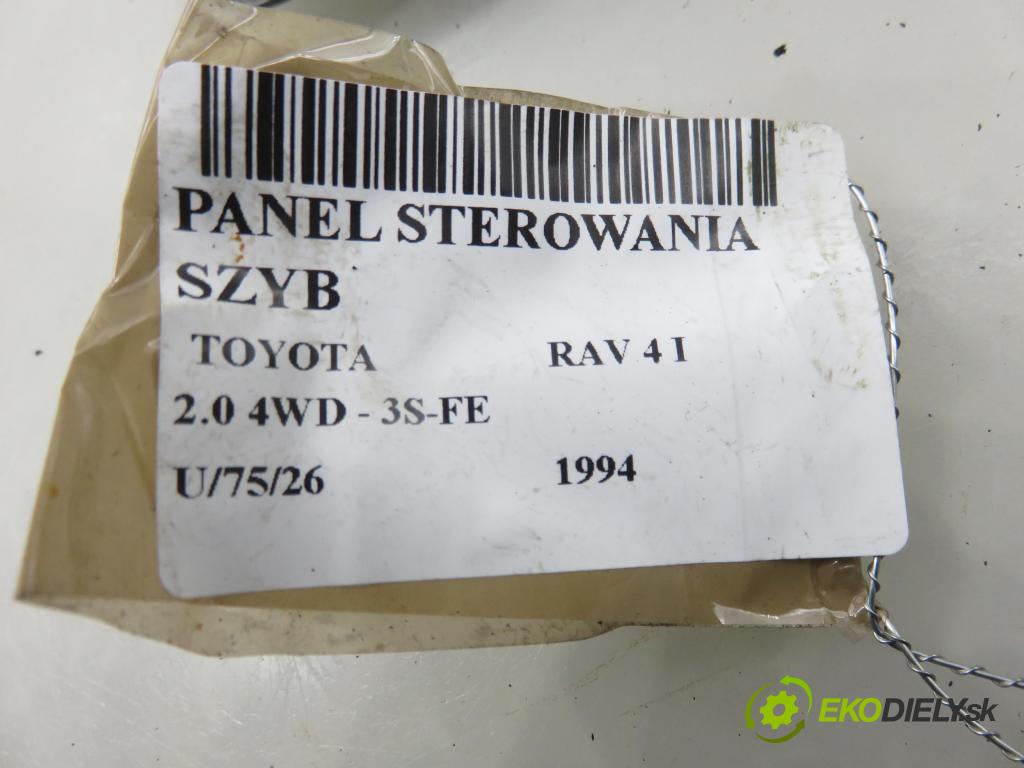 TOYOTA RAV 4 I (_A1_) SUV 1994 95,00 2.0 4WD - 3S-FE 1998,00 Panel ovládania okien 7423242010