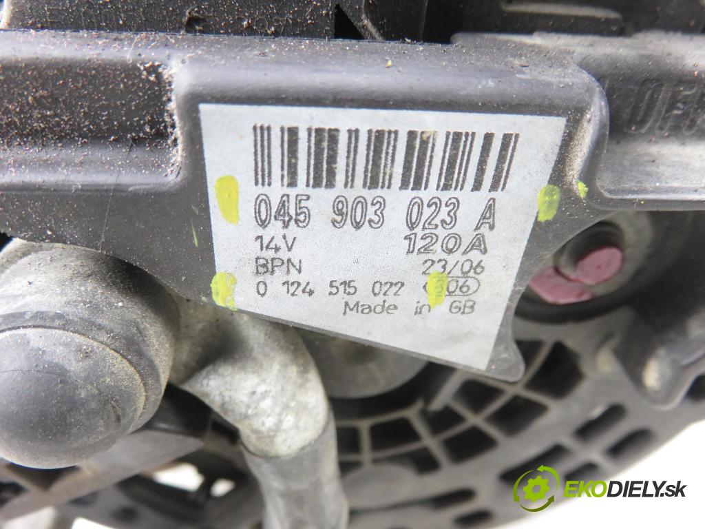 VW POLO (9N_) HB 2006 51,00 1.4 TDI - BNM 1422,00 Alternátor 045903023A ; 0124515022 (Alternátor)