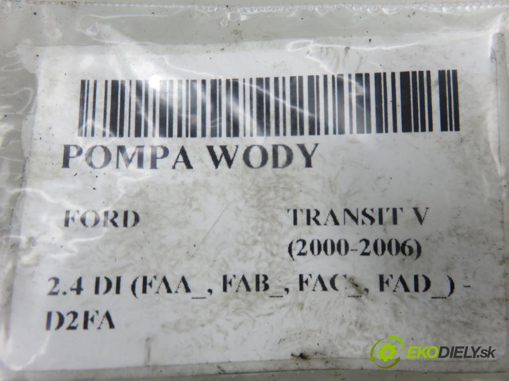 FORD TRANSIT Furgon (FA_ _) FURGON 2000 66,00 2.4 DI (FAA_, FAB_, FAC_, FAD_) - D2FA 2402,00 Pumpa vody 0070905145 ; 0070905137 (Vodná pumpa)