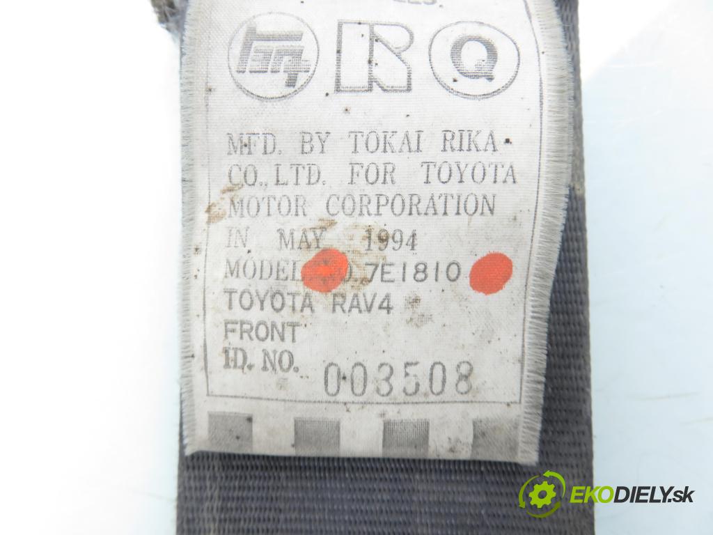 TOYOTA RAV 4 I (_A1_) SUV 1994 95,00 2.0 4WD - 3S-FE 1998,00 Držiak bezpečnostný PP 7E1810