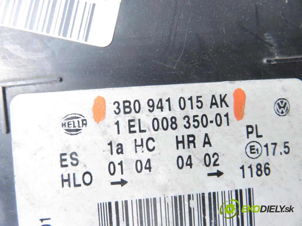 VW PASSAT B5.5 (3B3) SEDAN 2001 74,00 1.9 TDI PD 101 - AVB 1896,00 Svetlo LP 3B0941015AK