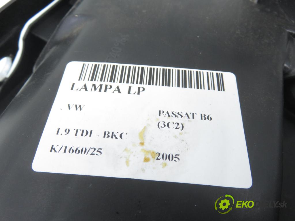 VW PASSAT B6 (3C2) SEDAN 2005 77,00 1.9 TDI PD 105 - BKC 1896,00 Svetlo LP