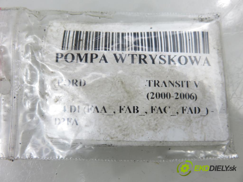 FORD TRANSIT Furgon (FA_ _) FURGON 2000 66,00 2.4 DI (FAA_, FAB_, FAC_, FAD_) - D2FA 2402,00 Pumpa vstrekovacia 0470004004 (Vstrekovacie čerpadlo)