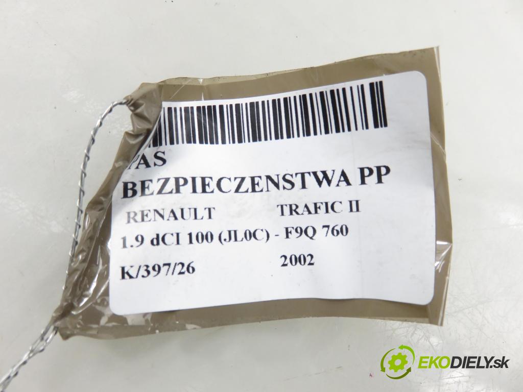 RENAULT TRAFIC II Autobus (JL) BUS 2002 74,00 1.9 dCI 100 (JL0C) - F9Q 760 1870,00 Držiak bezpečnostný PP A508741